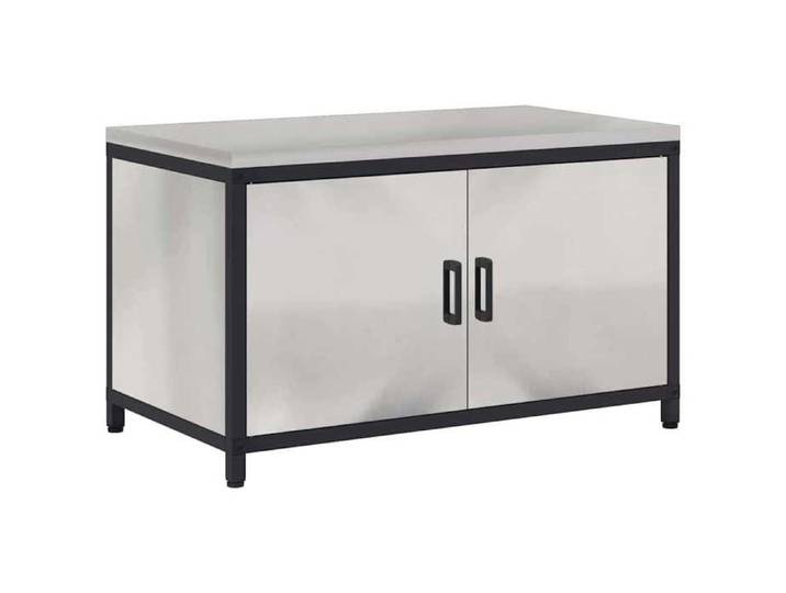 CHEZ JILI* Meuble/Armoire/ELEMENT Pour Cuisine - RUIGOU - Meuble de rangement de cuisine Argenté Acier inoxydable Août724754