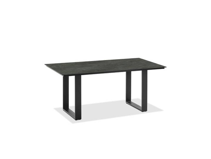 Niehoff Garden Gartentisch, Anthrazit, Graphitfarben, Kunststoff, rechteckig, Kufe, 95x76x220 cm, wetterbeständig, Gartenmöbel, Gartentisch, Gartentische