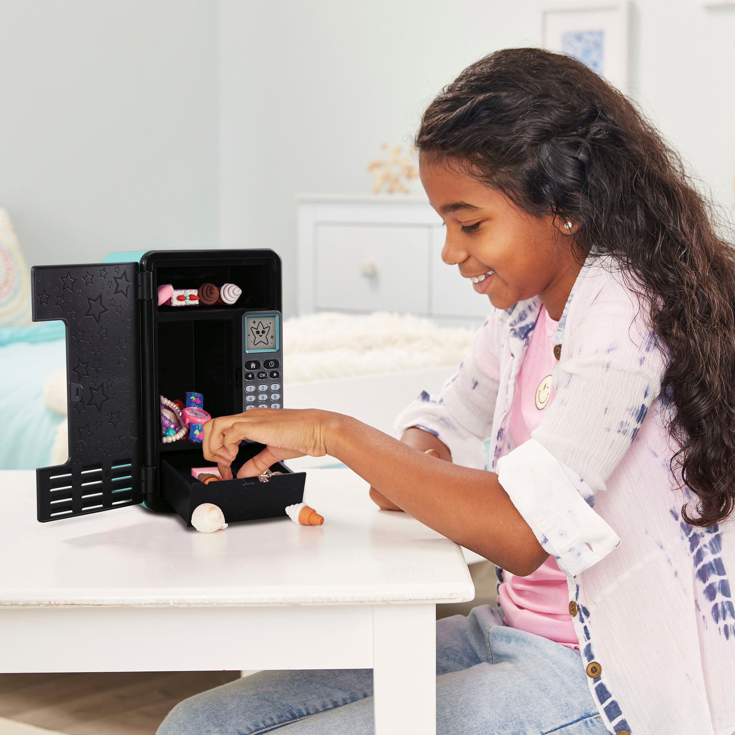 Elektronisches Tagebuch VTECH "Kidisecrets, Elektronisches Schließfach, Traumtresor black", bunt, Notizbücher, Kinder, Elektronisches Tagebuch, mit Zahlencode und Lautsprecher