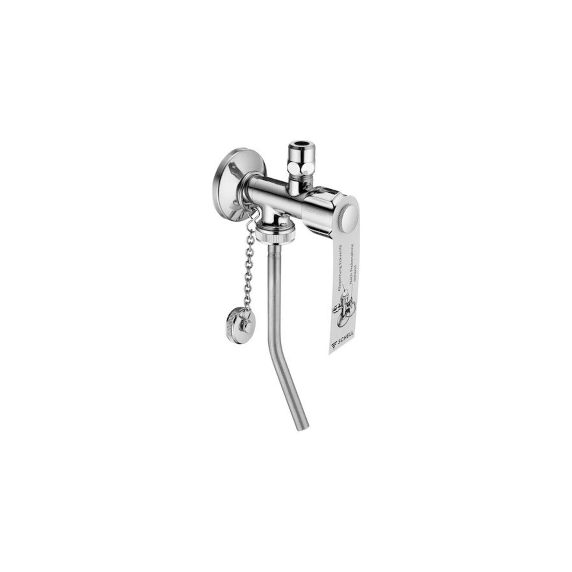 Schell Probenahme-Eckventil G 1/2 AGxG 3/8 AG, m ASAG E, verchromt (038350699)