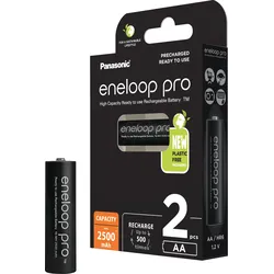 ENELOOP P 2XAAB - eneloop pro, NiMh Akku, AA (Mignon), 2500 mAh, 2er-Pack