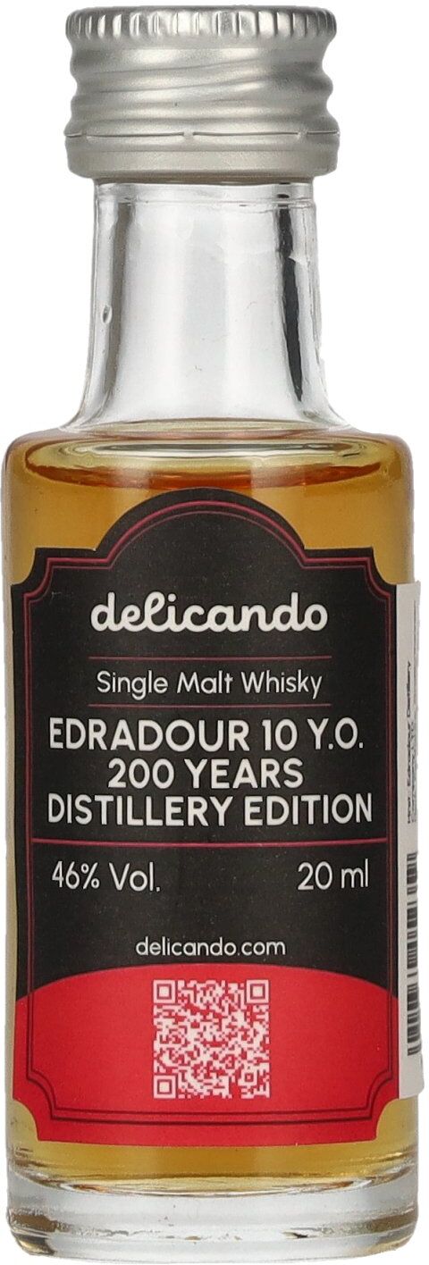 Edradour Whisky Edradour 10 Years Old 200 Years Distillery Edition 46% Vol. 0,02l