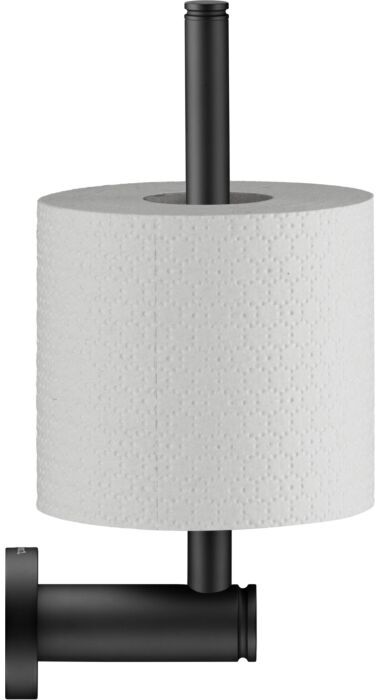 Duravit D-Code Ersatzrollenhalter Toilettenpapier 0099154600 Schwarz Matt, 60x220 mm