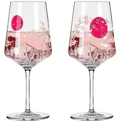 Ritzenhoff 2er-Set Apéritif-Glas Sommersonnett Sprizz, Cocktailgläser, Pink, Rosa, Mehrfarbig