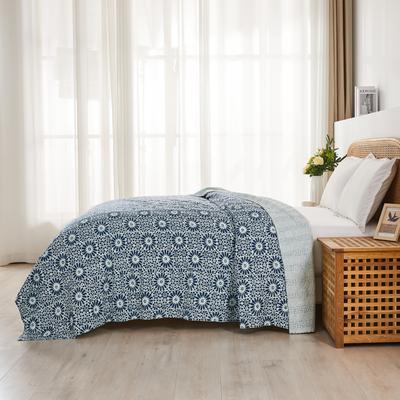 Melange Home Melange Hand Stitched Kantha Block Print Coverlets and Shams
