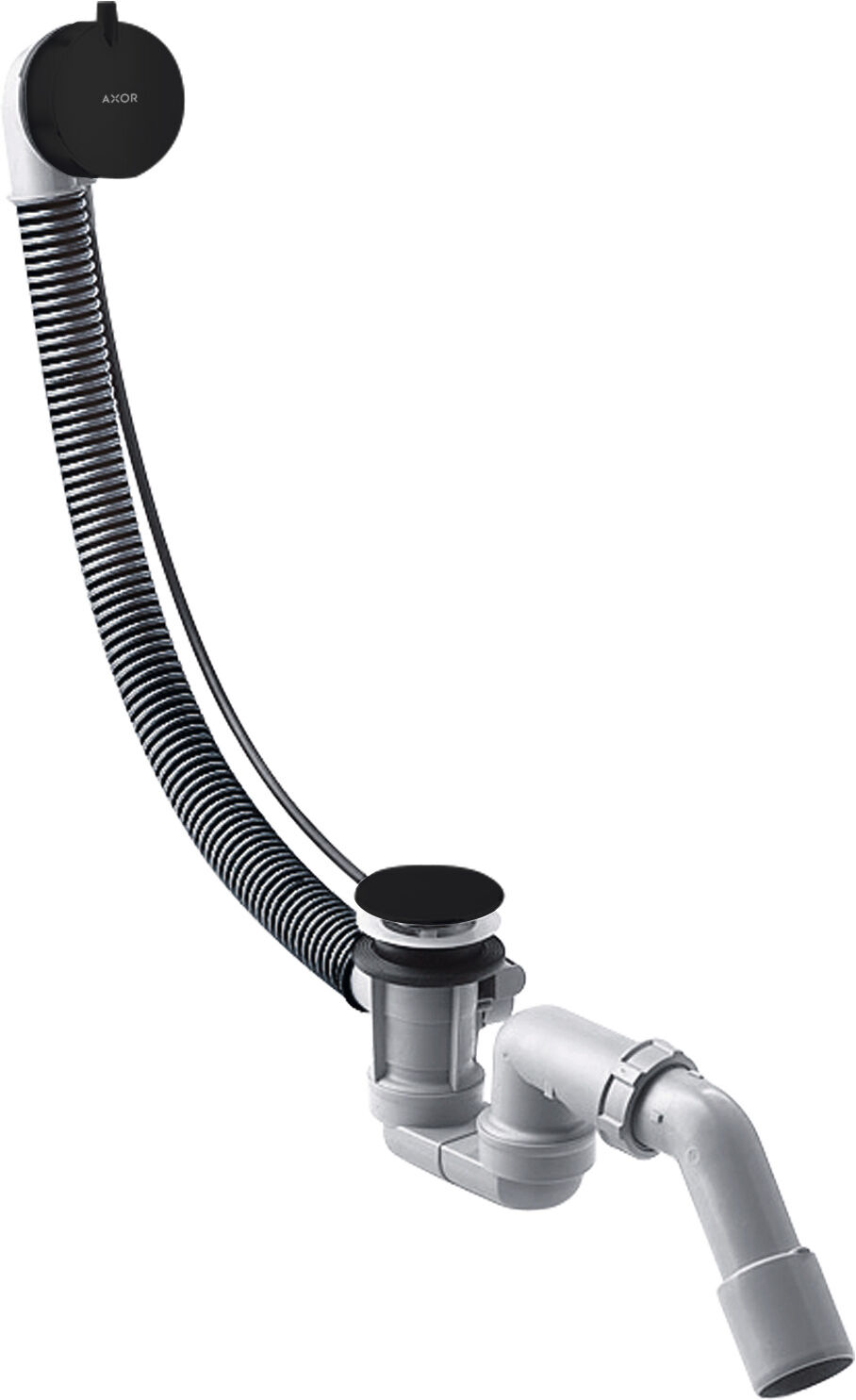 Hansgrohe Flexaplus S set complet 58316670 set de vidage/trop-plein, noir mat