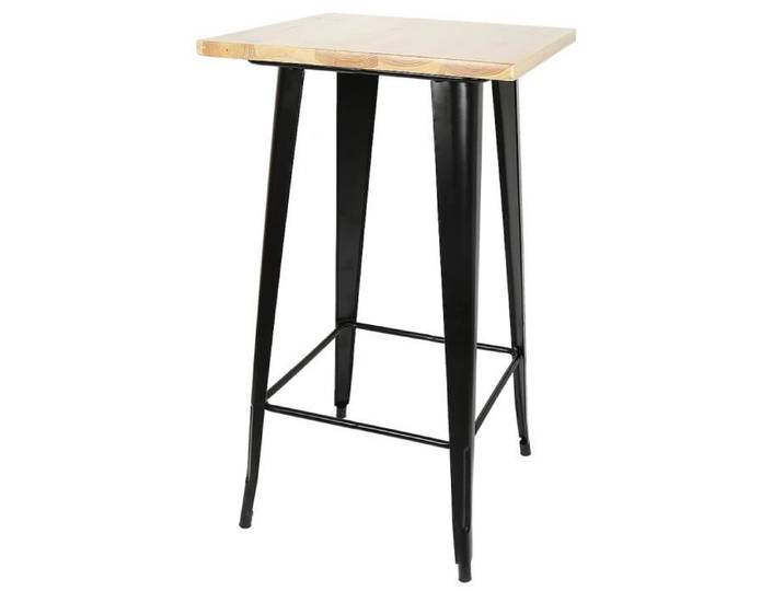 Table à manger sur pied style industriel bar en fer forgé cuisine - Métal - Industriel - Loft