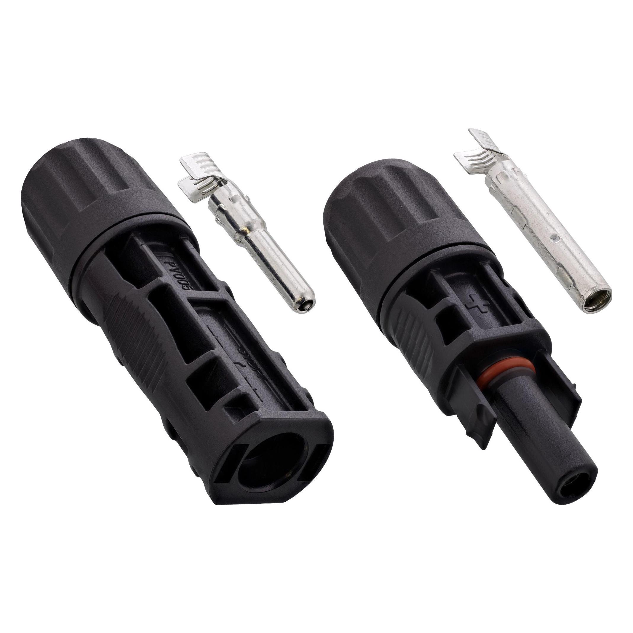 InLine Solar Photovoltaik Steckverbinder Set, Stecker + Buchse (Solarstecker) (94001)