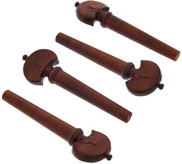 Berdani Violin Pegs Vieuxtemps Boxwood Rotbraun