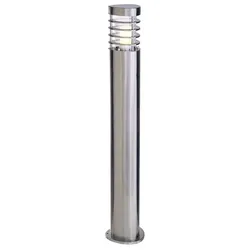 Deko-Light Außenstehleuchte ESTADA, IP44, 220-240V, E27, 11W, Edelstahl, Glas klar D-730009