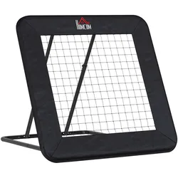 FUSSBALL Rebounder klappbar Kickback Tor Rückprallwand verstellbar Stahl Schwarz