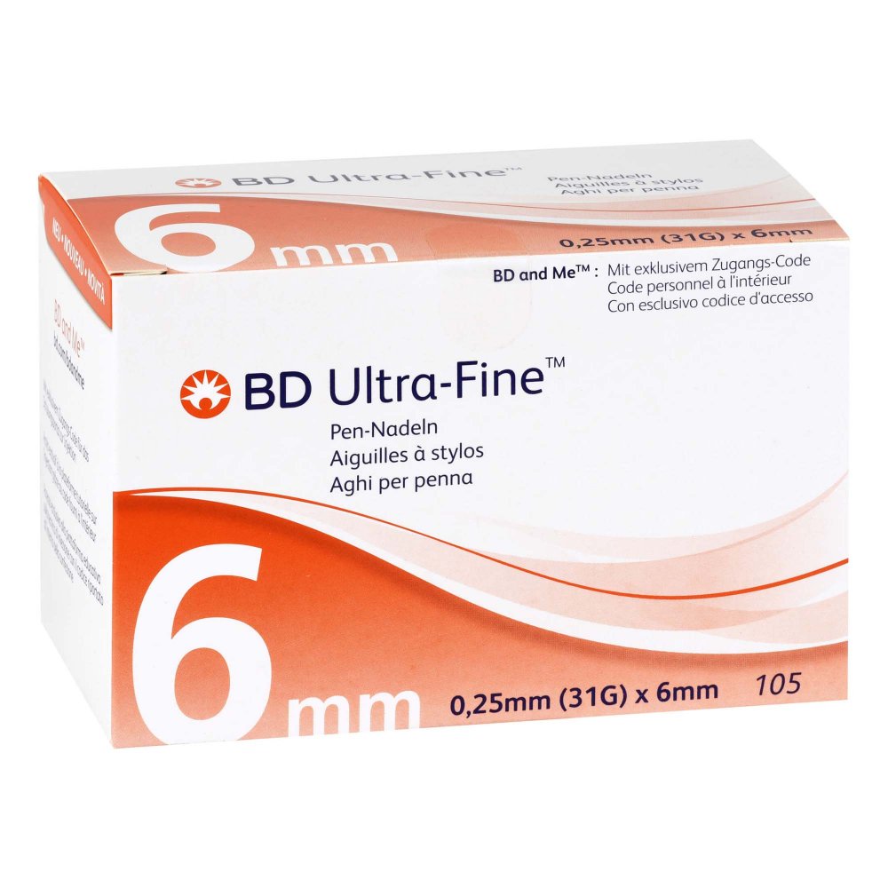1001 Artikel Medical GmbH Bd Ultra-fine Pen-nadeln 6 mm 31 G 0,25 mm 16327163