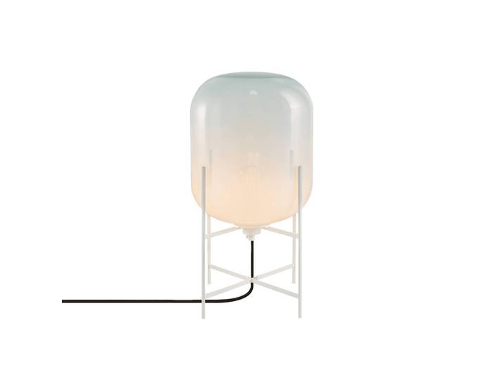pulpo Designer Tischlampe Oda Small, weiß / opal, für Wohn- / Esszimmer, Metall, Design