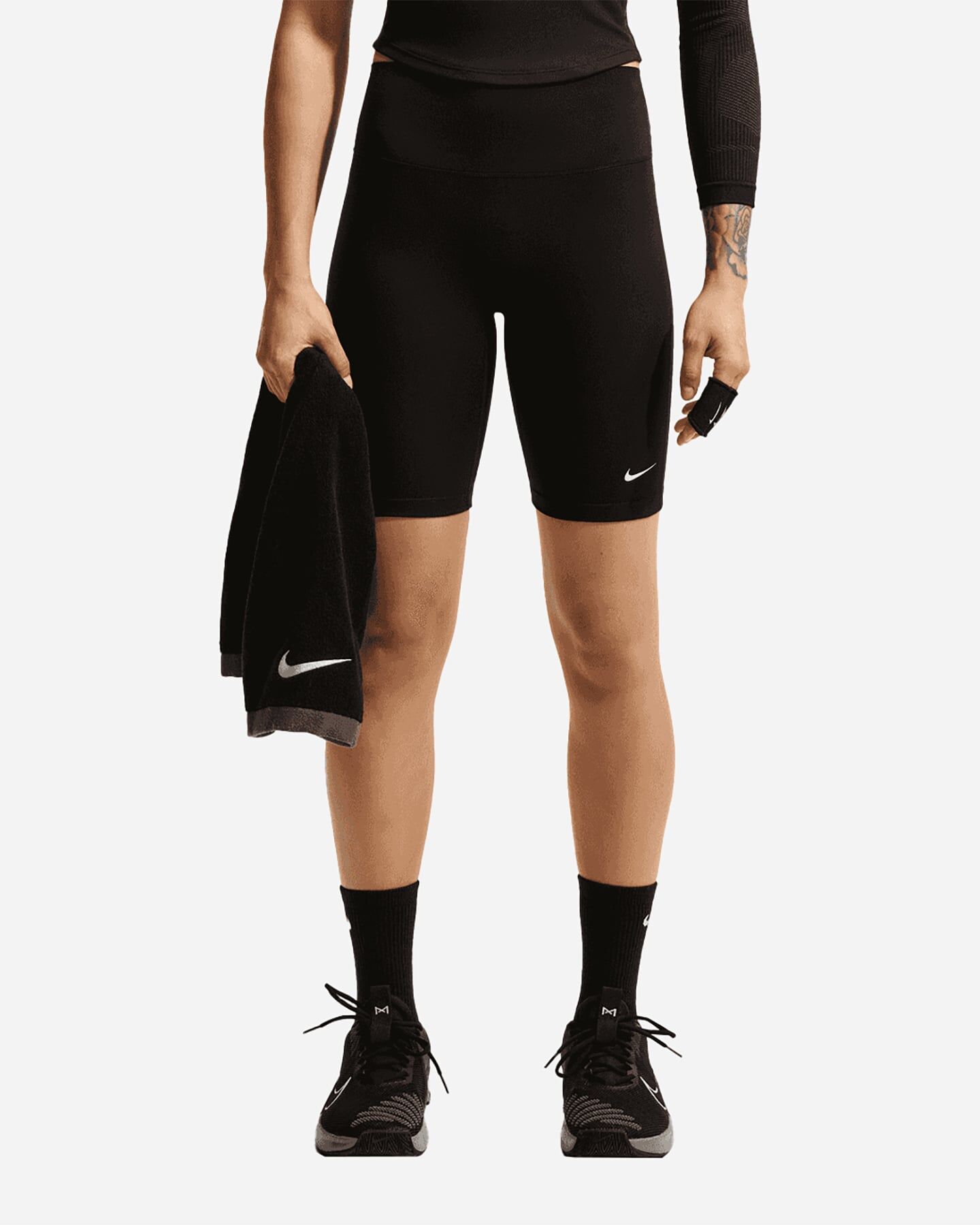 Nike One 8in W - Short Training - Donna - Nero XS