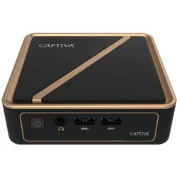 Captiva Mini-PC für Business/Büro R10-2591 (Ryzen AI 7 350/1 TB/16 GB/WLAN/Windows 11 Home 64-Bit) (1000 GB, 16 GB), PC, Schwarz