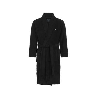 Bademantel G-STAR "ARGON, DRESSING GOWN" Gr. S, schwarz, S, N-Gr, Kunstfaser, Hausmäntel, Bademantel, Morgenmantel mit Schalkragen