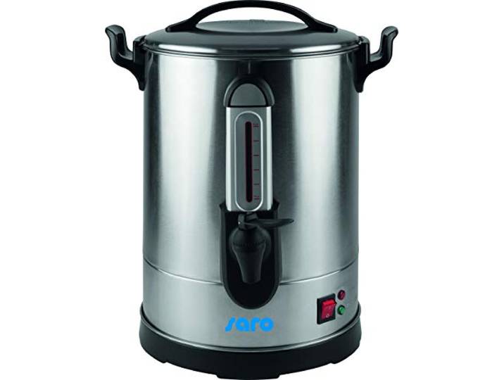 SARO Kaffeemaschine mit Rundfilter – 5,1 L – 40 Tassen – Doppelwandig – Zapfhahn – Brüh- & Warmhaltefunktion – Edelstahl – 0,95 kW – Modell CAPPONO 40
