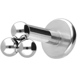 Titan Labret mit Innengewinde 3 KUGELN