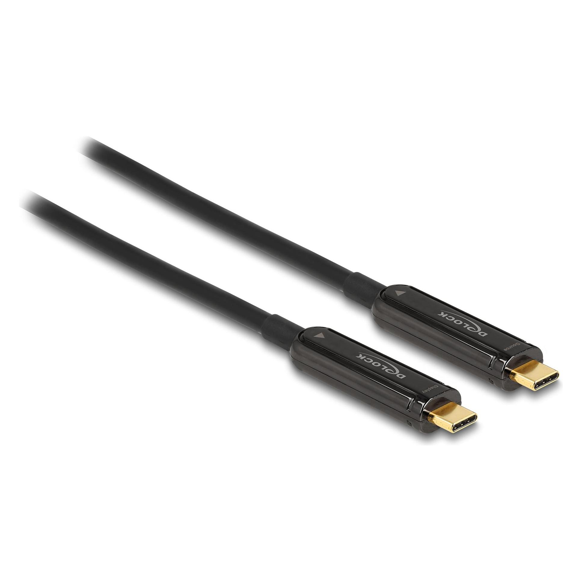 Delock Aktives Optisches USB-C Video Kabel 4K 60 Hz 5 m (5 m) (84090)