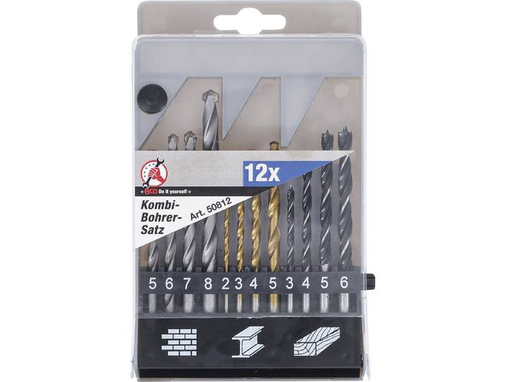 Boren set - Houtboren - Steenboren - Metaalboren set HSS Titanium - 2mm - 8mm - BGS50812
