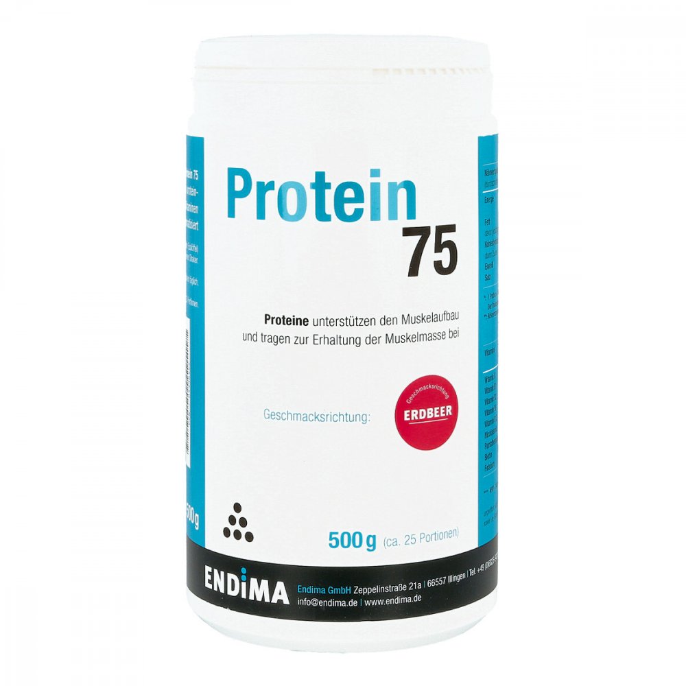 ENDIMA Vertriebsgesellschaft mbH Protein 75 Erdbeer Pulver 01498545