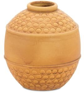 Melrose International "Bubbled Terra Cotta Vase 8""H"