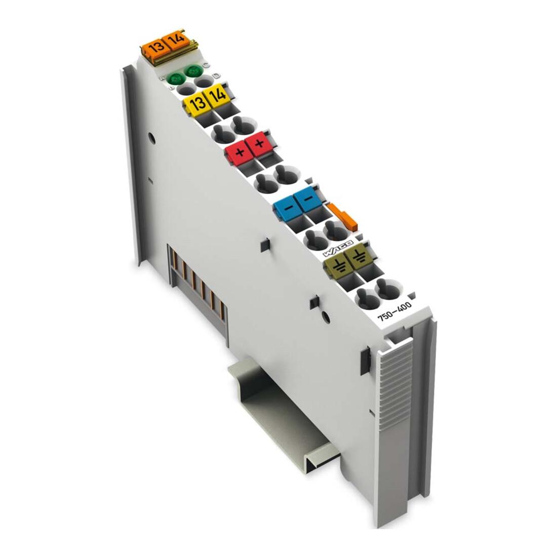WAGO GmbH& Co. KG Digitale Eingangsklemme 2-Kanal DC24V 3.0ms 750-400 (0741511)