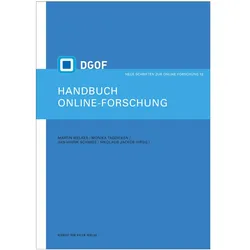 Handbuch Online-Forschung. Sozialwissenschaftliche Datengewinnung und -auswertung in digitalen, Fachbücher von Martin Welker, Monika Taddicken, Nikolaus Jackob, Jan-Hinrik Schmidt