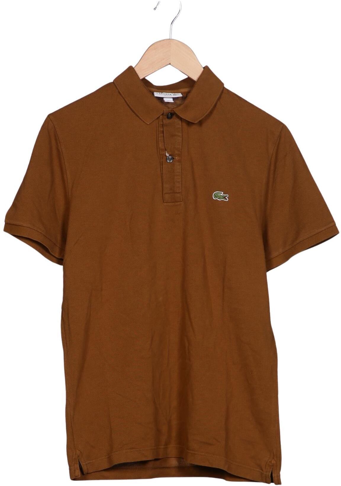 Lacoste Herren Poloshirt, Braun, Gr. L (Lacoste 5), Baumwolle - Second Hand