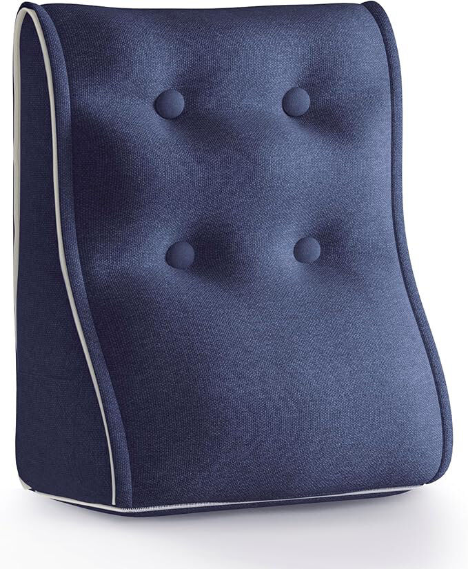 WOWMAX Modular Linked Back Pillows Navy