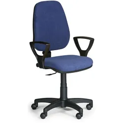 Bürostuhl COMFORT PK, mit Armlehnen, blau