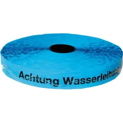 Kelmaplast, Sicherheitskennzeichnung, Ortungsband 250m Achtung Wasserleitung blau