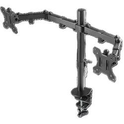 DELTACO Dual-Monitor Schreibtischhalterung, 13"-32" Bildschirme