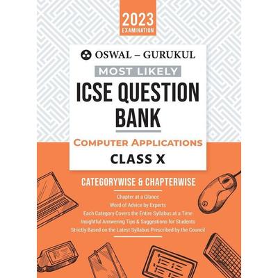 Oswal - Gurukul Computer Applications Most Likely Question Bank, Taschenbuch von Oswal,Gurukul, Oswal Printers & Publishers Pvt Ltd, 978-93-92563-87-4