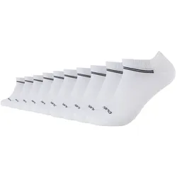 10er Pack camano Mesh Ventilation Sneakersocken 1001 - white mix 43-46