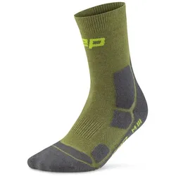 CEP Herren Mid Cushion Mid Cut Wandersocken - 42-45 - olive/grey