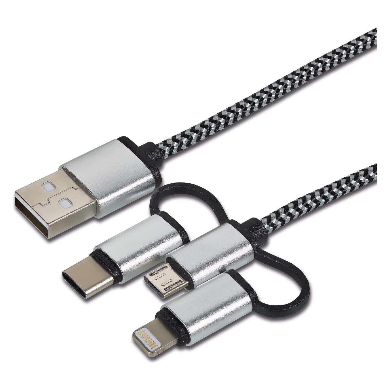 Cartrend Daten-Ladekabel 3in1 (1 m) (10407)