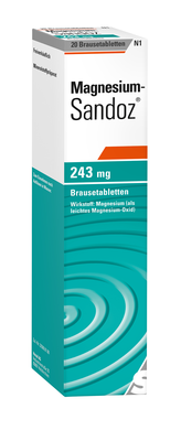 Hexal AG MAGNESIUM SANDOZ 243 mg Brausetabletten 20 St 11013431