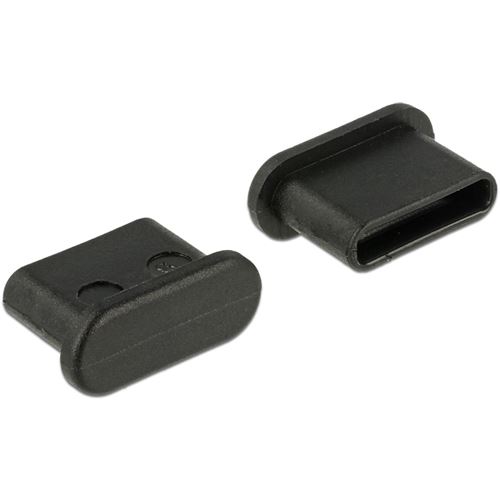 Delock Staubschutz USB TypC-Buchse o. Griff 10 St. schwarz