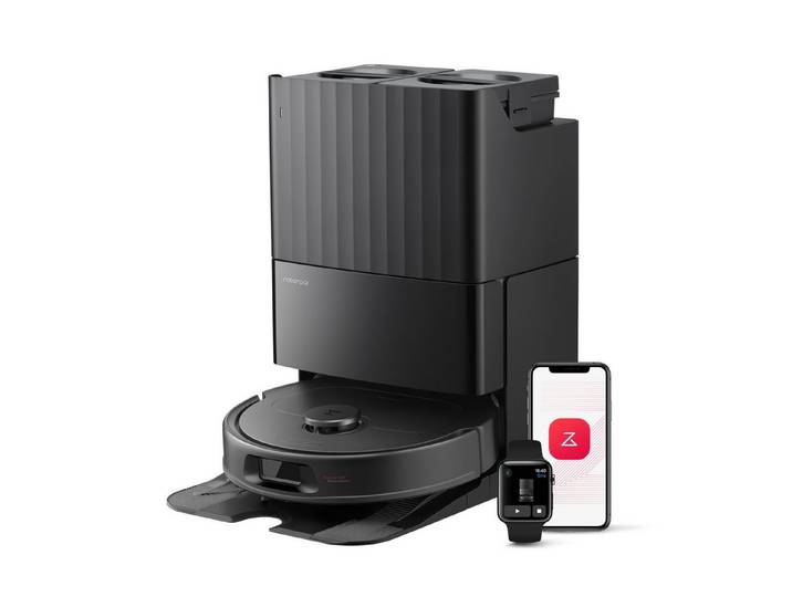Roborock Saugroboter QV 35S (Upgrade von Qrevo Plus)Saugkraft Saugroboter mit Wischfunktion, Anti-Tangle-Bürsten, Anhebbare Schleudermopps, Intelligente Hindernisvermeidung, 10.000 Pa HyperForce Saugkraft,Multifunktions-Dockingstation