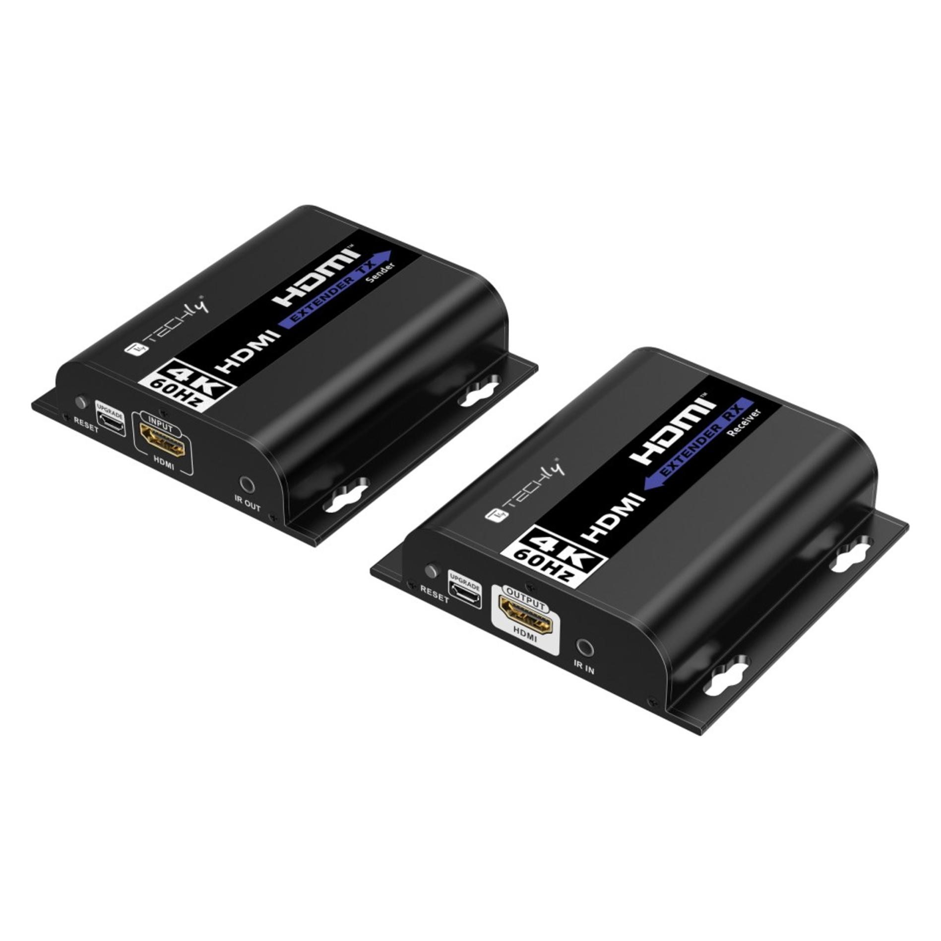 Techly EFB HDMI 4K2K 60Hz Extender Set TX+RX with IR via Cat. 5e/6 cable up to 120m (IDATA-EXTIP-483)