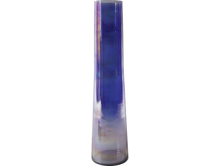 Vase Irisée Glas H46xD11cm blau - Vase