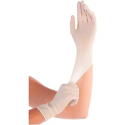 HYGOSTAR unisex Einmalhandschuhe ELASTIC weiß Größe L - 100 Stück