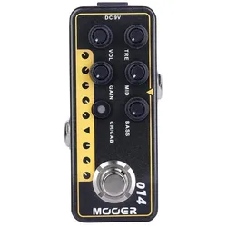 Mooer Micro-Vorverstärker für reiche Töne und breite Klangmöglichkeiten, Effektpedal, Schwarz