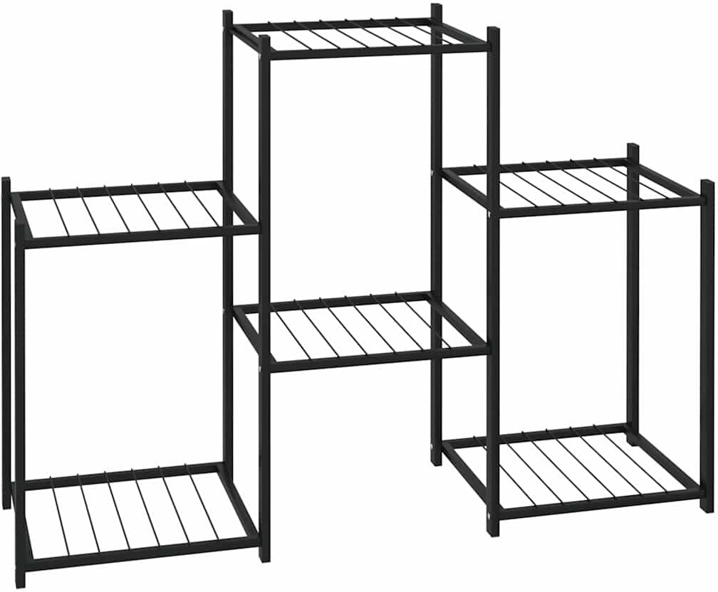 vidaXL Jardinière 83x25x60 cm Noir Fer