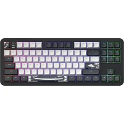 Dark Project ALU Bushido (US, Kabelgebunden, Kabellos), Tastatur, Schwarz