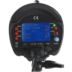 Falcon Eyes Studioblitz TF-400L mit LCD-Schirm (Blitzkopf, 400 Ws), Studioblitz, Schwarz