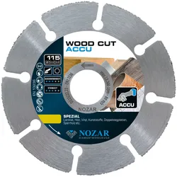 Nozar Hartmetall-Trennscheibe Wood Cut ACCU 115 mm