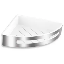 Novaservis Eckregal Emotion Weiß/Chrom Edelstahl 65579.4