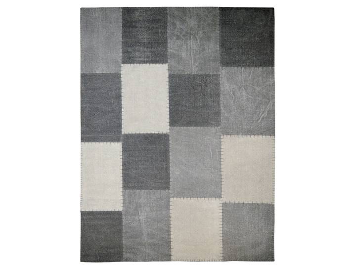 Teppich KAYOOM Lyrical 110 , bunt (multi, grau), B:120cm H:13mm L:170cm, Baumwolle, Teppiche, Teppich, Handgefertigt, hochwertig verarbeitetes Unikat im Antik-Design